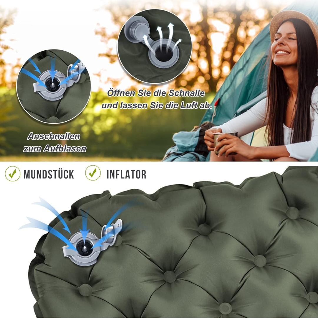 Aufblasbares Outdoor Sitzkissen für Unterwegs - Ortholife