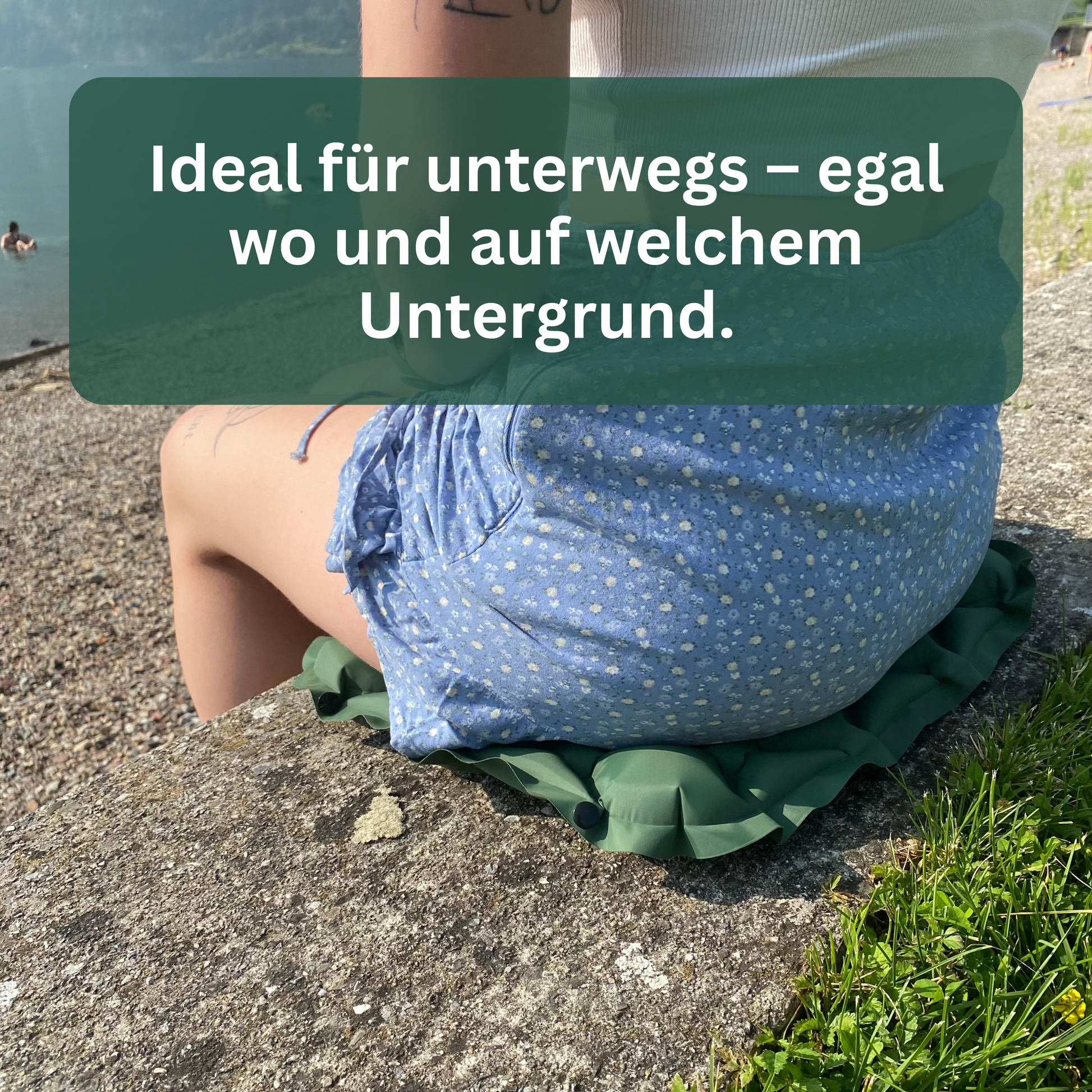 Aufblasbares Outdoor Sitzkissen für Unterwegs - Ortholife