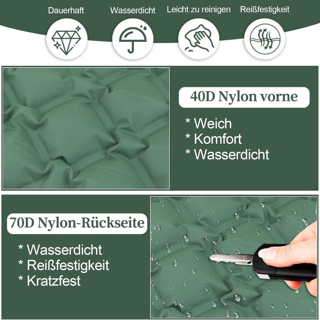 Aufblasbares Outdoor Sitzkissen für Unterwegs - Ortholife
