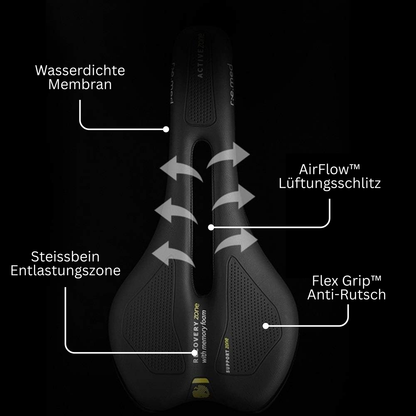 ActiveZone™ Fahrradsattel - Ortholife