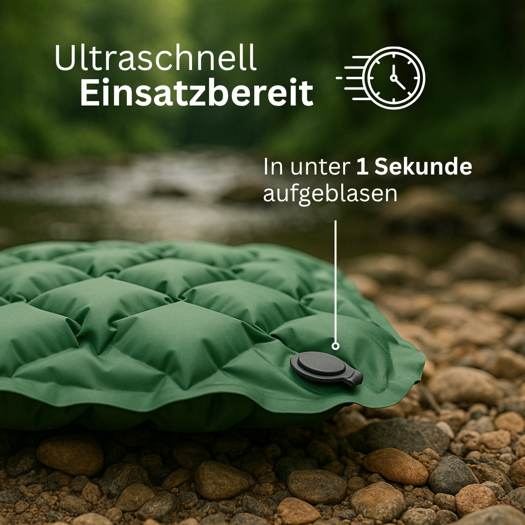 Aufblasbares Outdoor Sitzkissen für Unterwegs - Ortholife