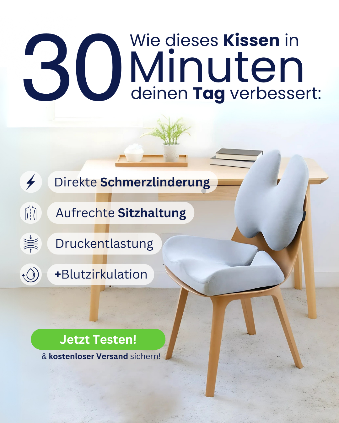 Orthopädisches Sitzkissen-Set Activecore