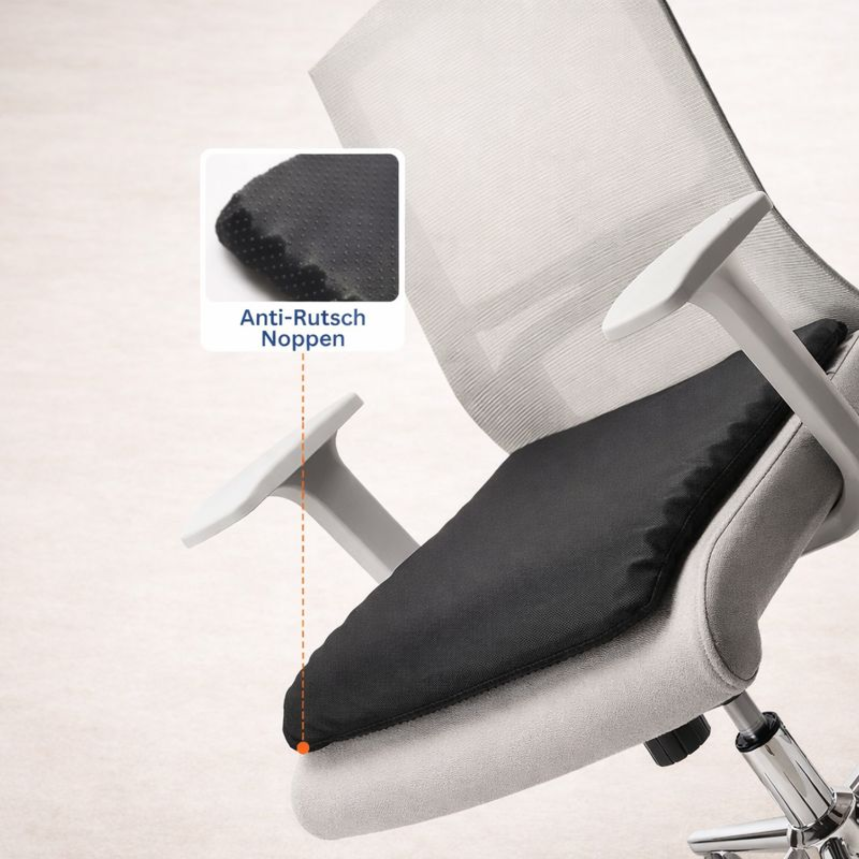 Antirutschnoppen vom Bezug des Gelsitzkissens