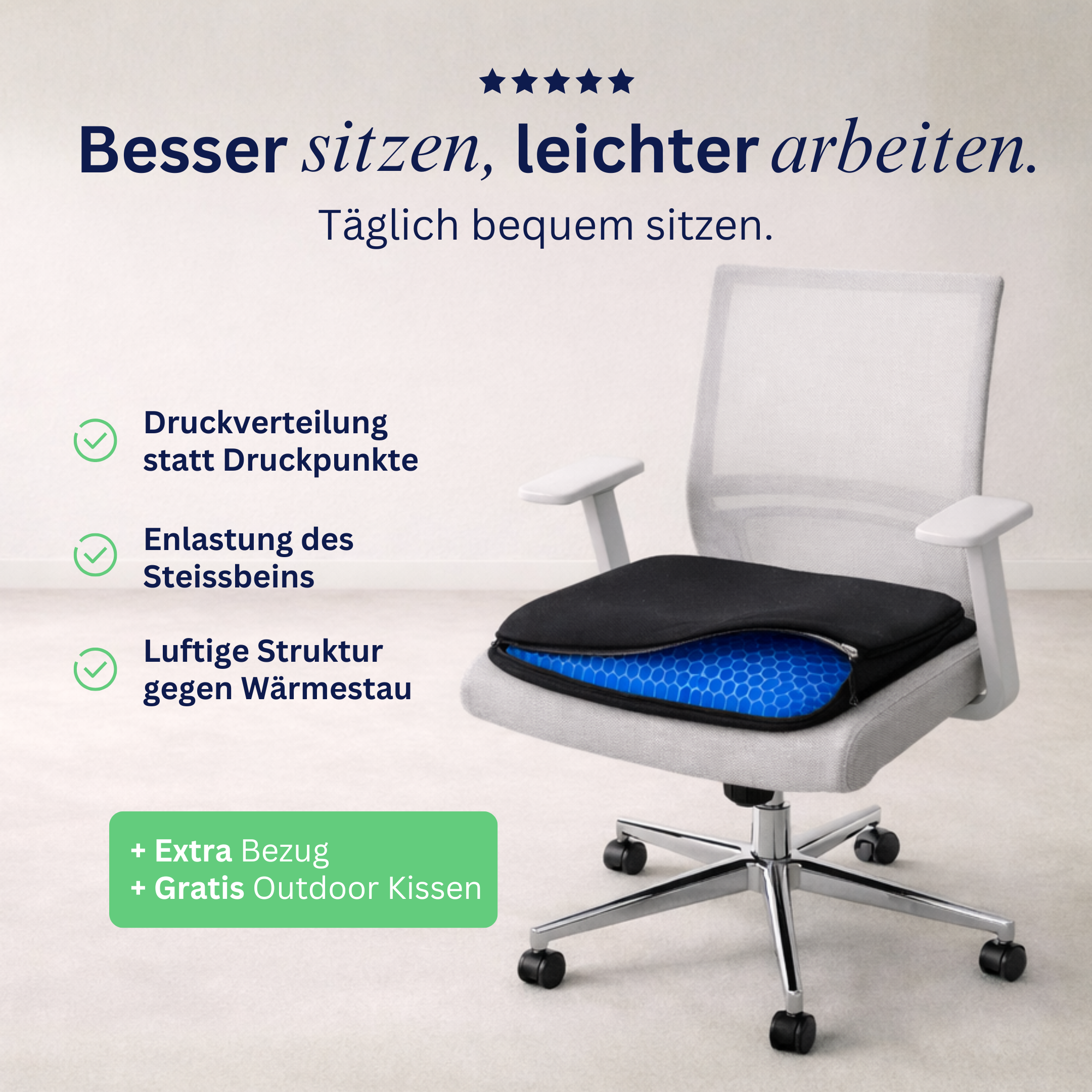 Titelbild Gelsitzkissen Ortholife