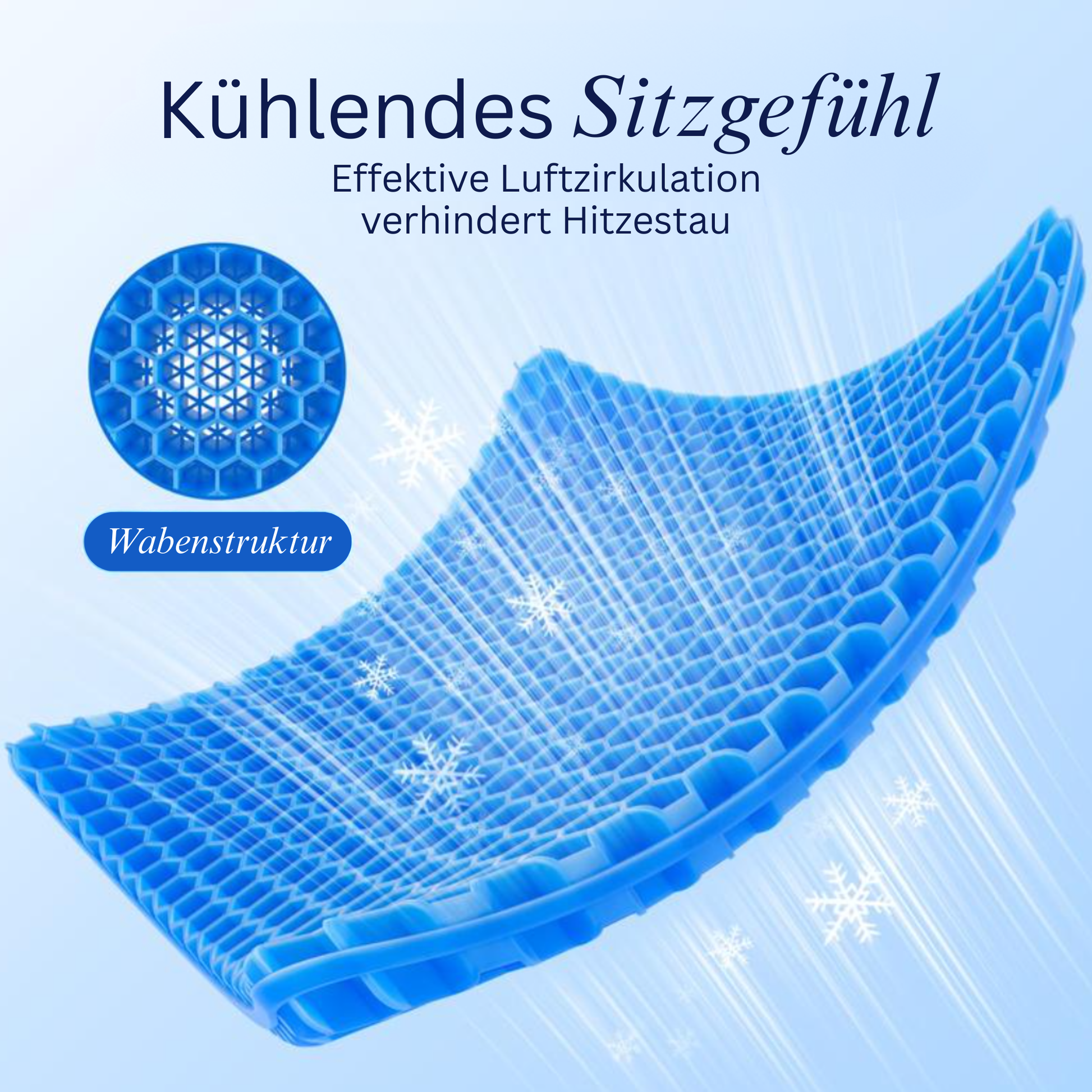 Atmungsaktives Gelsitzkissen
